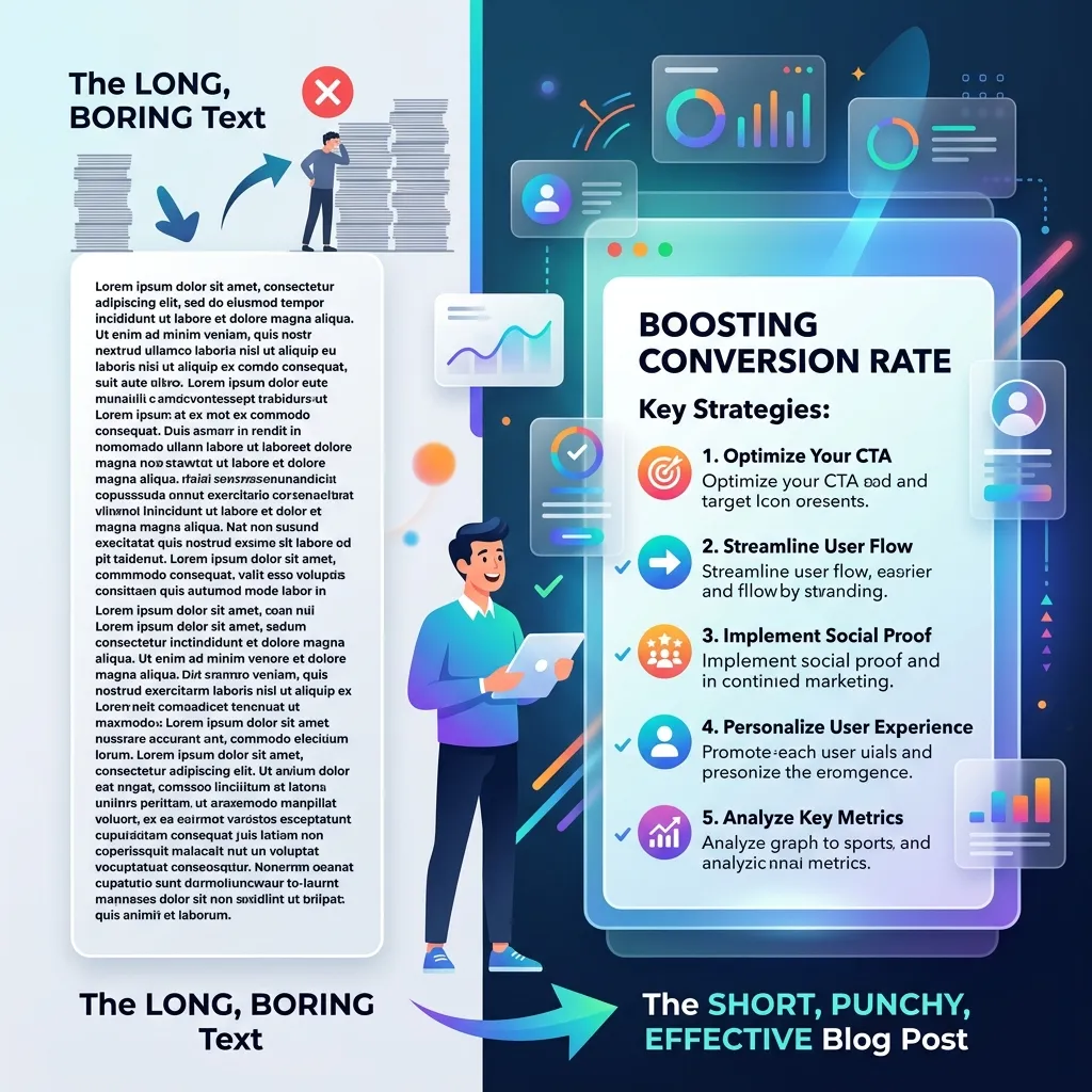 Short, factual, and authentic content is easier to produce and highly favored by modern search algorithms.